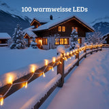 LED Lichterkette 9.4m Gartenbeleuchtung Weihnachtsdeko Outdoor-Lichter