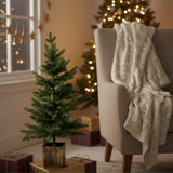 Weihnachtsbaum 90cm mit Topf Tisch-Christbaum Kunsttannenbaum
