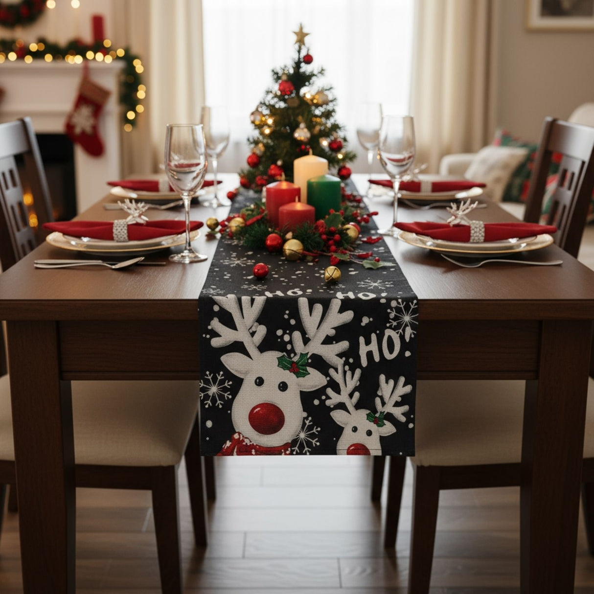 Tischläufer Weihnachtsdeko Deko-Läufer Tischdecke Tischband Tischdeko