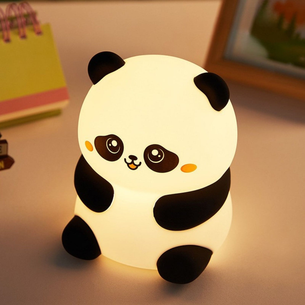LED-Panda-Nachtlicht Kinder-Nachttischlampe Tierlicht Tischleuchte