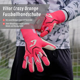 Fussballhandschuhe ViVor Crazy Orange Gr. 11 Torwart Goalie Handschuhe