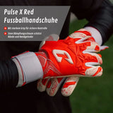 Fussballhandschuhe Pulse X Red Gr. 9.5 Torwart Goalie Handschuhe