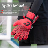 Fussballhandschuhe Fly Kids Red Soul Gr. 7 Torwart Goalie Handschuhe