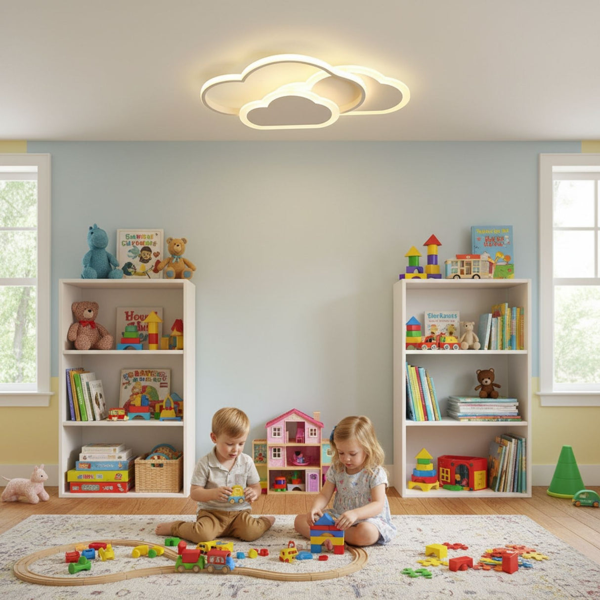 LED Wolken-Deckenleuchte Deckenlampe Lampe Wohnzimmerlampe Leuchte