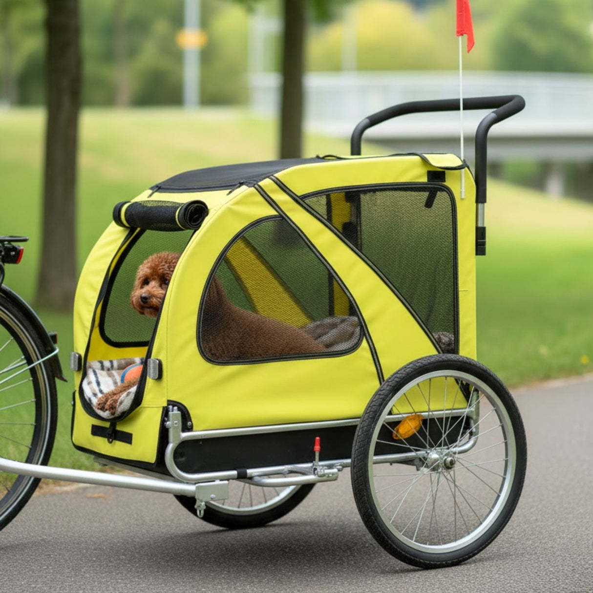 Tieranhänger fürs Velo Hunde-Fahrradanhänger Hundejogger Veloanhänger