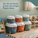 6er-Set Spielzeugkiste Spielzeug-Aufbewahrungsbox Organizer Truhe