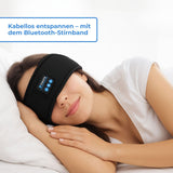 Bluetooth Schlafmaske Kopfband mit Stereo Kopfhörern Augenmaske
