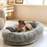 XXL Hundebett Hundekissen Haustierbett Donut-Hundebett Hundematratze