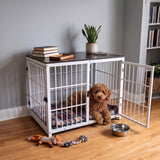 Möbel-Hundekäfig Grösse L Hundebox Haustierkäfig Beistelltisch