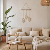 Makramee-Wandbehang Boho-Wanddeko Makramee-Hängedeko Boho-Wandhänger