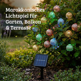 Marokkanische LED Outdoor-Dekoleuchte 4.8m Solar-Gartenbeleuchtung