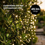 LED-Gartenbeleuchtung 48.5m Outdoor-Dekoleuchte Gartenleuchte
