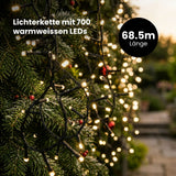 LED-Lichterkette 67.9m Beleuchtung Dekolichter Lichtergirlande Leuchte
