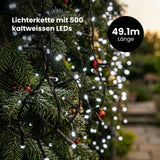LED-Lichterkette 48.5m Lichtergirlande Beleuchtung Dekolichter Leuchte