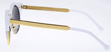 Cat Eye Vintage Retro 80er Sonnenbrille UV400 - Weiss