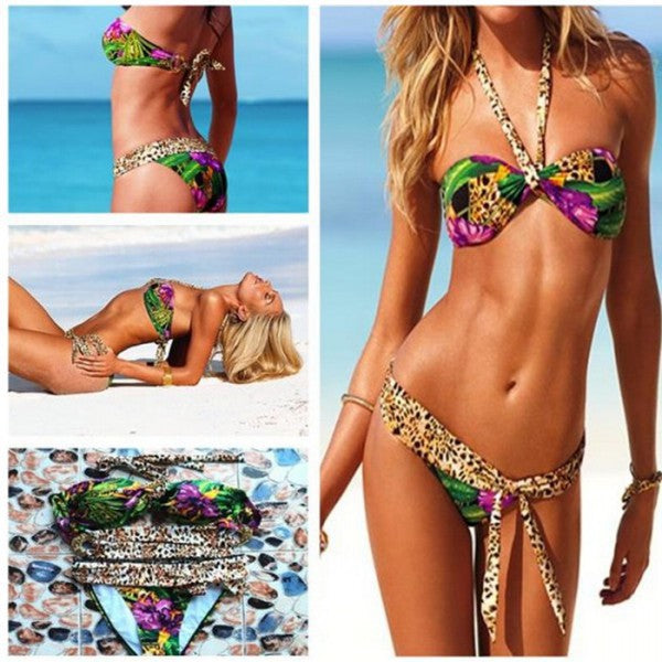Bikini Victoria Farbig Blumenmuster / Grösse L