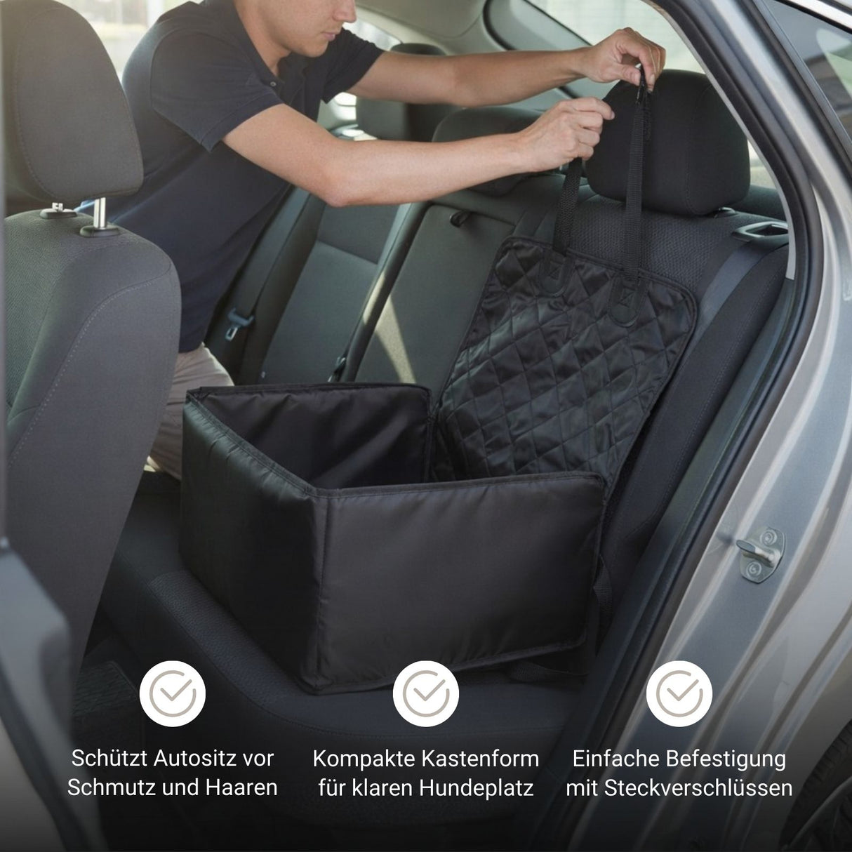 Autositzschondecke Autositz-Hundebox Autositzschutz Hund Sitzschoner