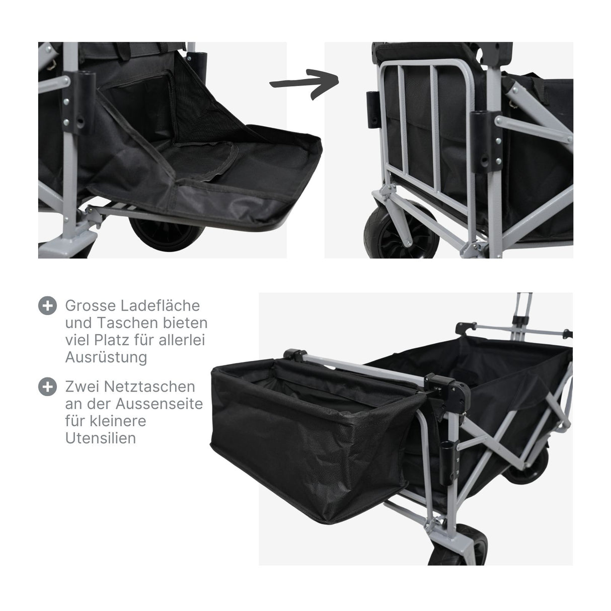 Bollerwagen Leiterwagen Gartenwagen Handpritschenwagen Traglast 100kg