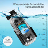 Unterwassergehäuse für Insta360 X3 Schutzrahmen Dive-Case Tauchgehäuse