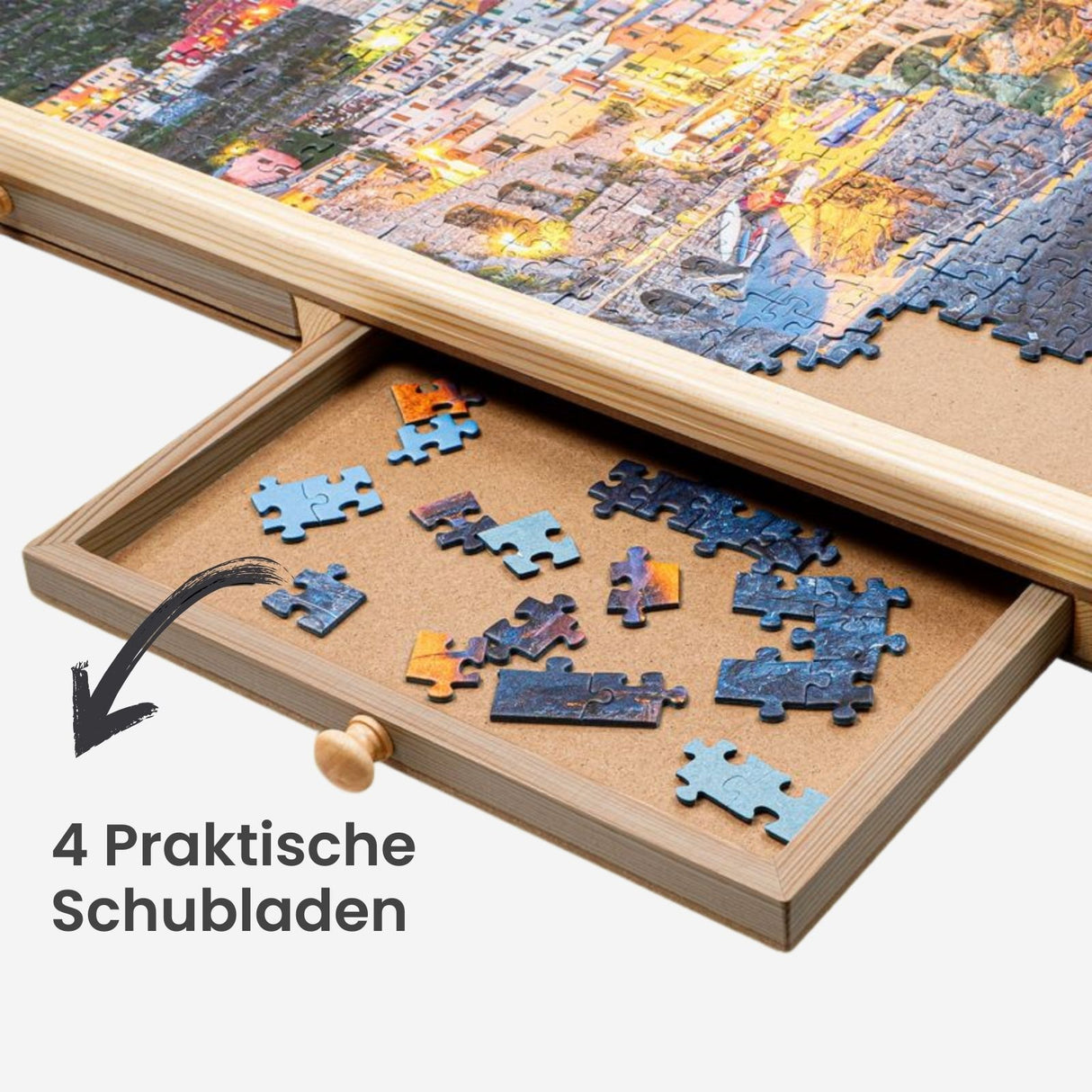 Puzzlebrett für 1500 Teile mit Auszügen Puzzletafel Puzzleunterlage