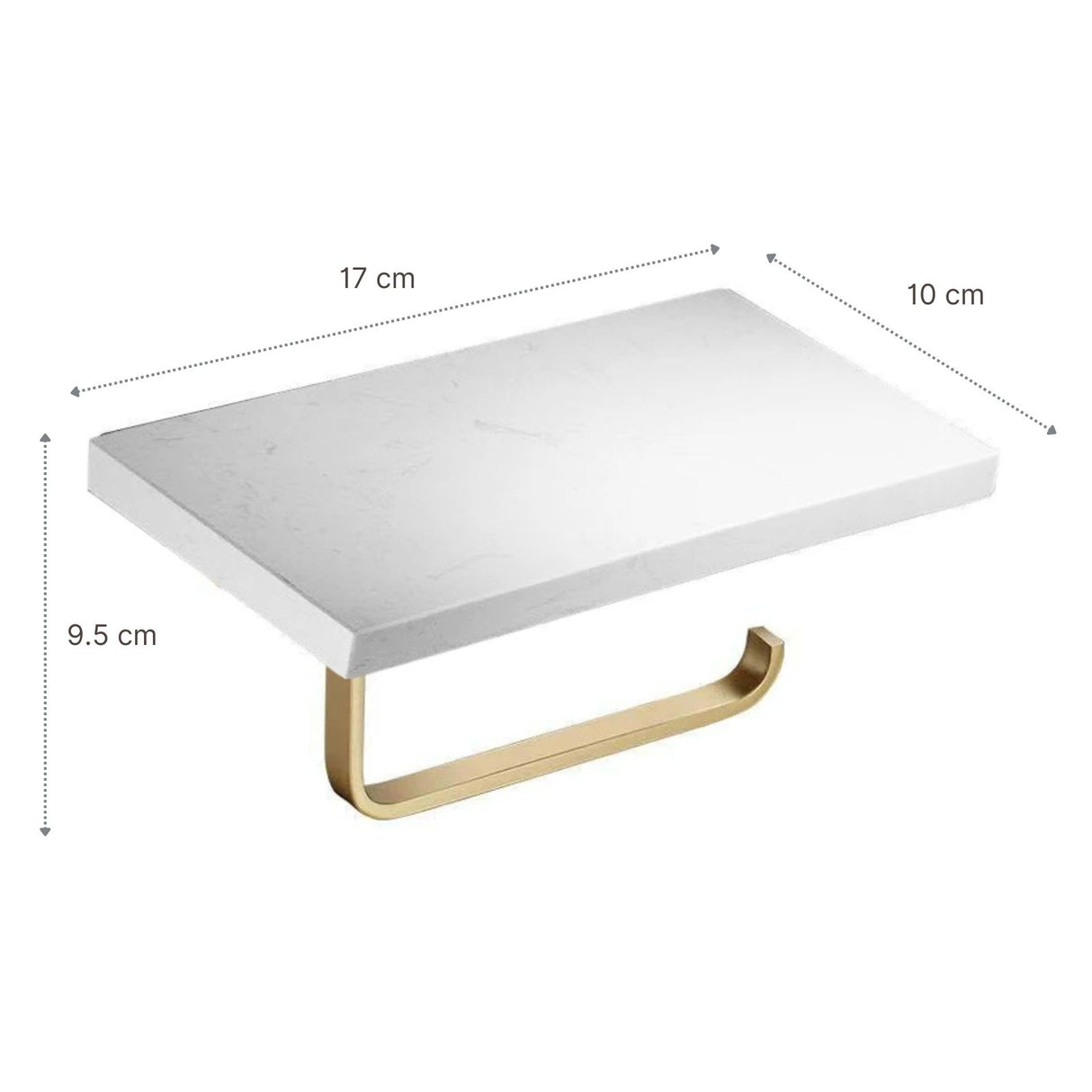 Toilettenpapierhalter Halterung Klopapier WC-Rollenhalter Marmoroptik