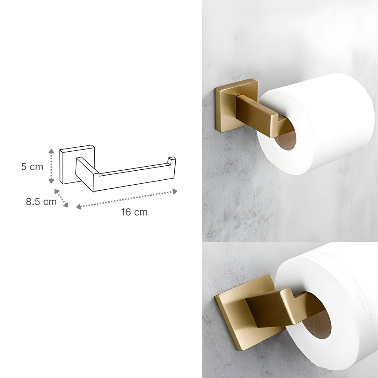 Badezimmer Hardware Set 5-tlg Toilettenpapierhalter Handtuchhalter