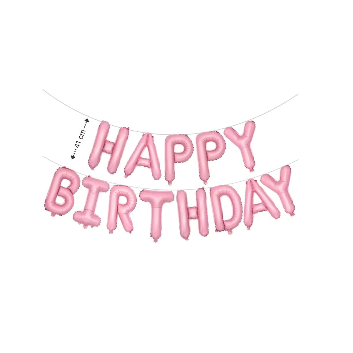Happy Birthday Buchstabenballon Luftballon Folienballon Girlande