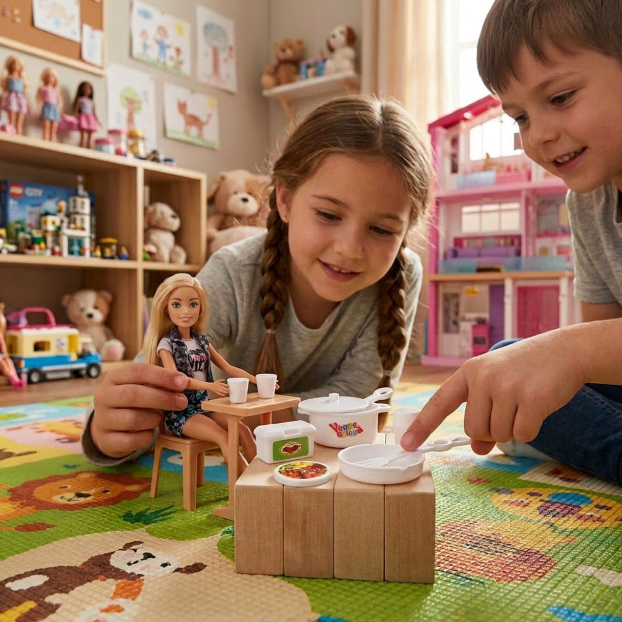 28-tlg. Puppenküchen-Zubehör für Barbie Haushalts-Set Küchenutensilien