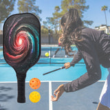 6-tlg. Set Pickleball-Schläger Racketsport-Schläger Padelschläger mit Bällen