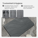 Diatomit-Fussmatte Kieselgur-Matte Stein-Badematte Badvorleger fürs Badezimmer