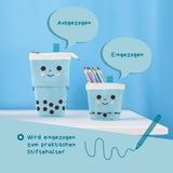 Verstellbares Schlamperetui Pop Up-Stiftehalter Stehendes Federmäppchen