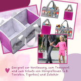 Organizer-Tasche für Hörspiel Aufbewahrungstasche für Hörspielbox und Figuren Pink