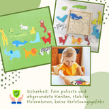 Tierpuzzle für Kleinkinder Holz-Puzzle Bildungsspielzeug