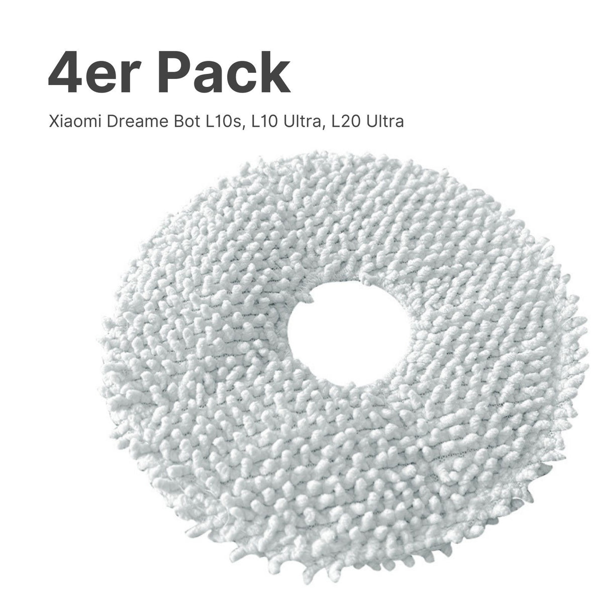 4er-Set Alternative Wischtücher zu Dreame L10 L10s L20 Ultra