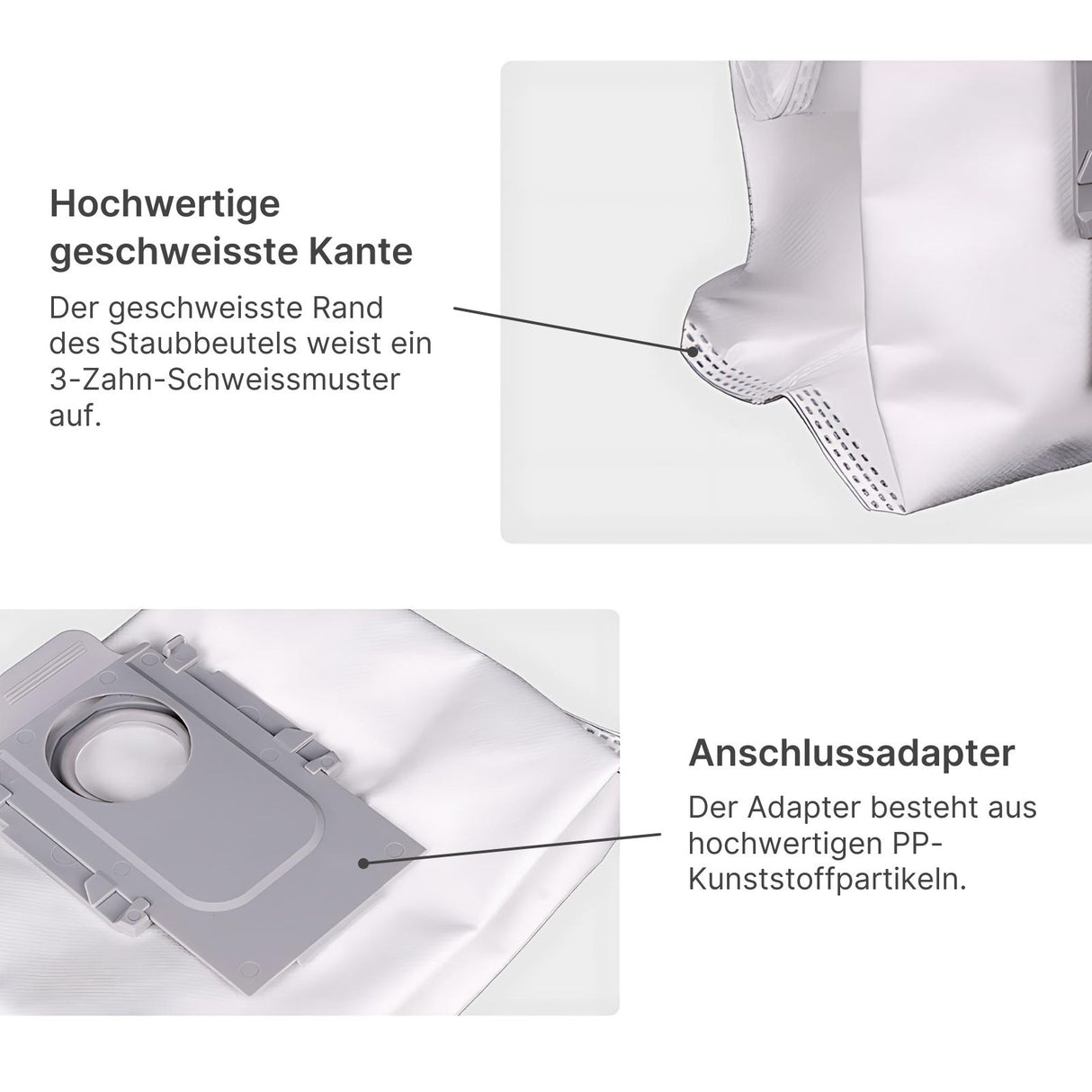 Alternative Staubbeutel zu Roborock Q Revo Q5 Q7 S8 S7 P10 T8 G10 G20