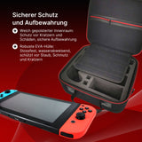 Tragekoffer für Nintendo Switch und Zubehör Transportbox Reisekoffer Aufbewahrungskoffer