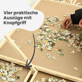 Puzzletisch für 500 Teile mit LED-Leiste und Auszügen Puzzlebrett