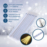Meteor-Lichter 2.8m LED Weihnachtslichter Eiszapfen Girlande Wassertropfen