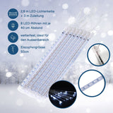 Meteor-Lichter 2.8m LED Weihnachtslichter Wassertropfen Girlande Eiszapfen