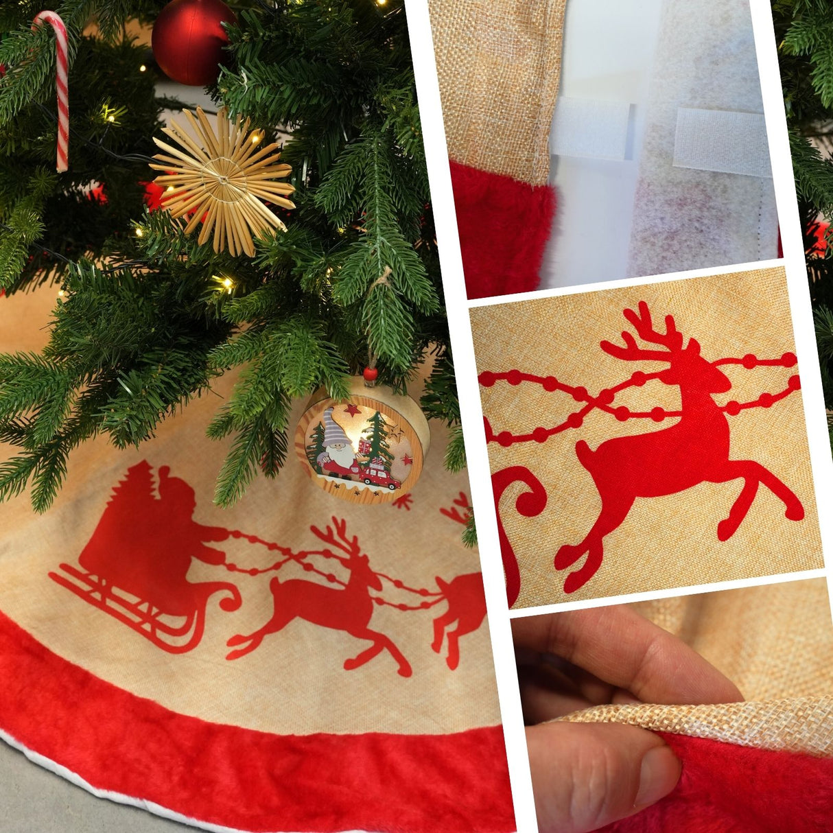 Weihnachtsbaummatte Baumrock Tannenbaum-Rock Christbaum-Decke Weihnachtsbaum-Teppich