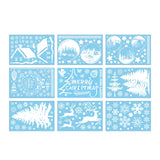 Fenstersticker Merry Christmas Happy New Year Weihnachtsaufkleber DIY Deko Glasfenster