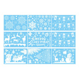 Weihnachtsaufkleber Fenster Weihnachtssticker klebbar mit festlichen Motiven