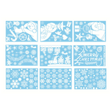 Weihnachtssticker Fensterbilder klebbar mit festlichen Motiven Weihnachtsaufkleber