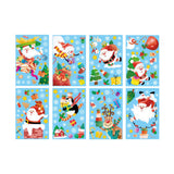 Weihnachtssticker Nikolaus Weihnachtsmann klebbar Fensterbilder Weihnachtsaufkleber