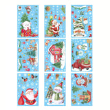 Fensterbilder klebbar für Kids Weihnachtssticker Weihnachtsaufkleber Fenster