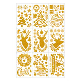 Fenstersticker Merry Christmas Happy New Year Weihnachtsaufkleber DIY Deko