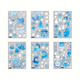 Weihnachtsaufkleber Let It Snow Weihnachtssticker Fensterbilder