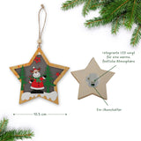 LED-Weihnachtsdekoration Weihnachtsbaum-Anhänger Weihnachtsschmuck Holzdeko