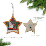 LED-Weihnachtsdekoration Holzdeko Weihnachtsbaum-Anhänger Weihnachtsschmuck