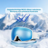 Magnetische Snowboardbrille Skibrille Wintersportbrille Schutzbrille
